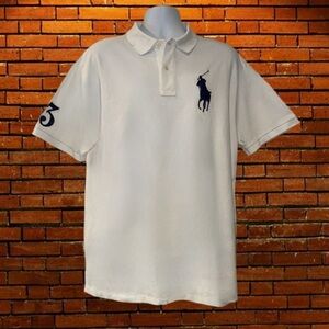 Polo Ralph Lauren White Big Pony #3 Polo Shirt - Men’s Size 1XB | Classic Fit